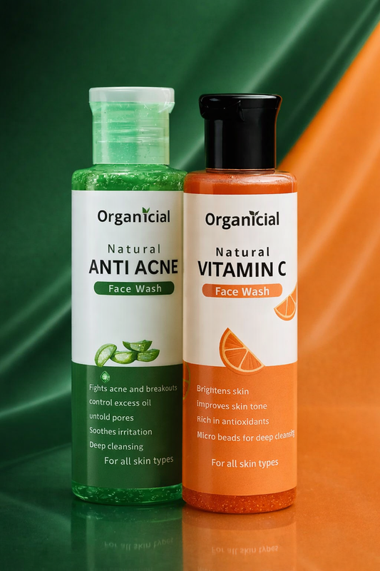 Organicial Dual Glow Face Wash Duo